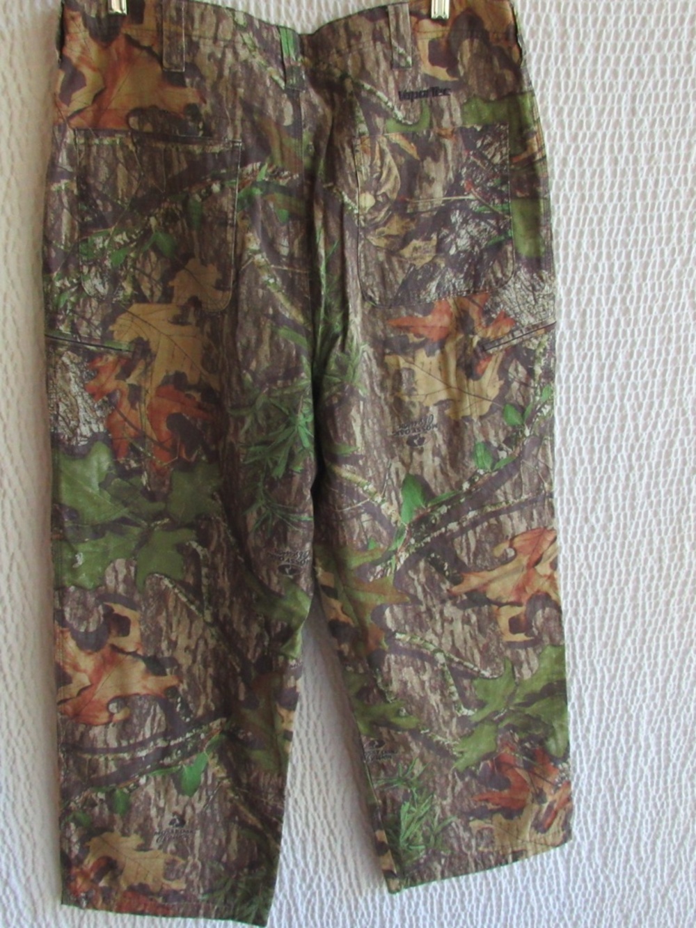 Mossy Oak Camo Pants M 100% Cotton 4437 Obsession Adjustable Waist 36 or less